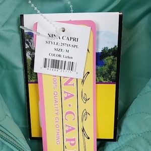: Ladies NWT Nina Carpet Mint Jacket Size M